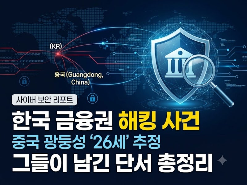 한국 금융권 해킹 사건, 중국 광둥성 26세 추정 인물 단서 총정리