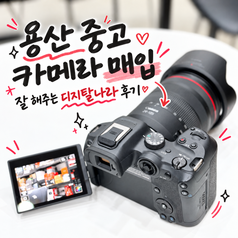 용산 중고 카메라 디지탈나라 캐논 EOS R7 매입 후기