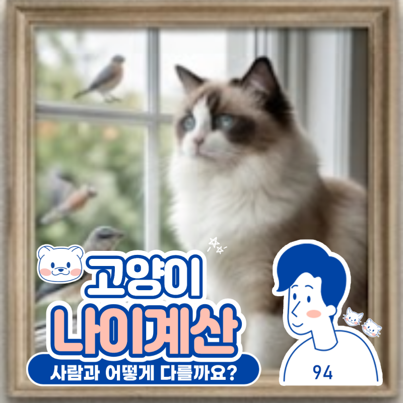 고양이 나이계산, 사람나이계산방법과 나이별 챙겨줄 것