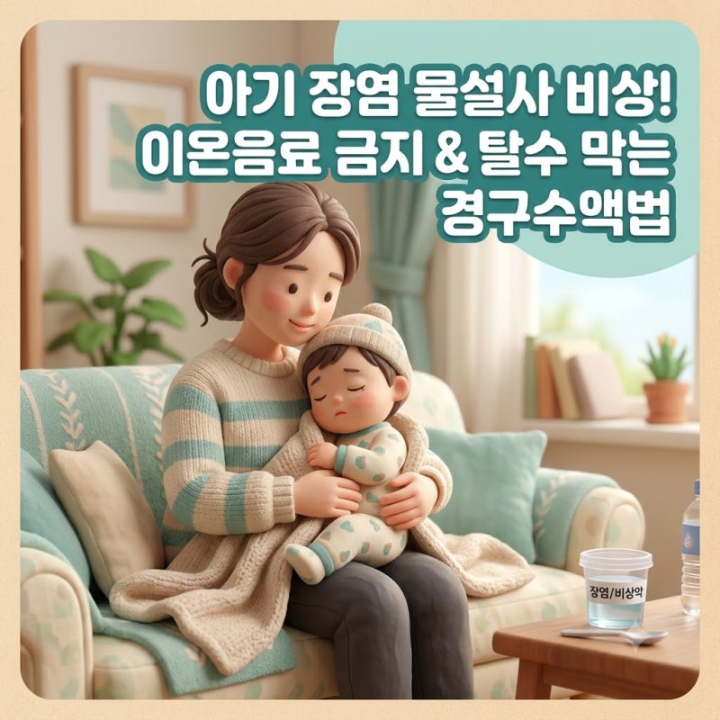 분수토에 물설사 좍좍… 아기 장염 걸렸을 때 "이온음료 먹여도 될까요?" 소아과 전문의가 경....