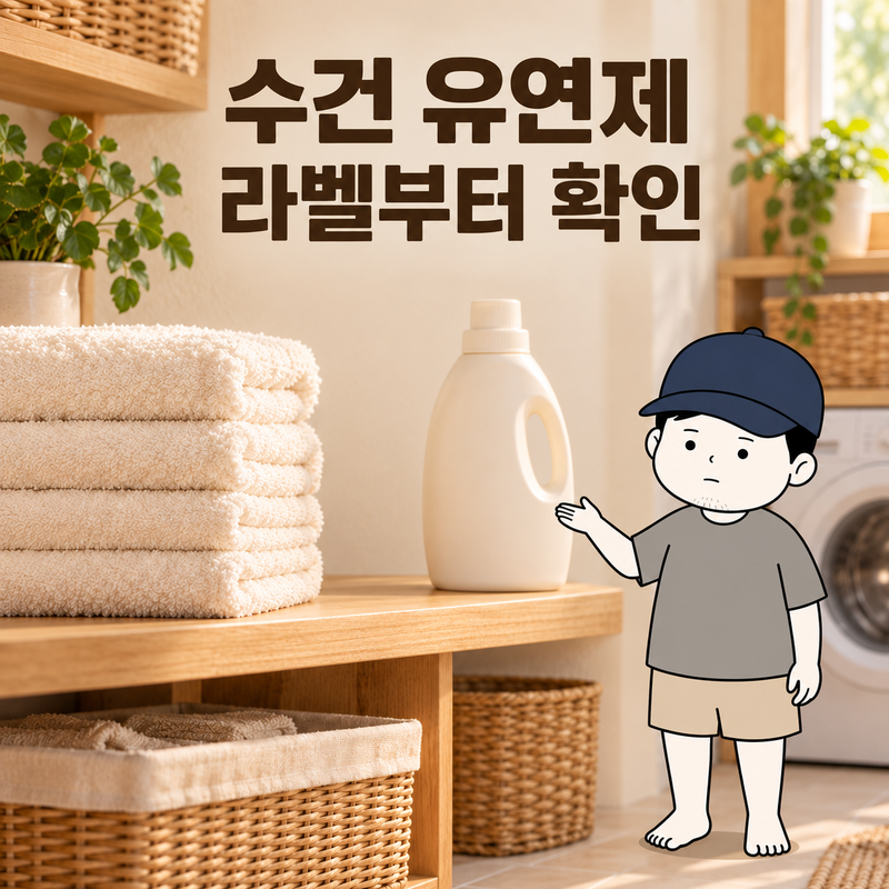 수건 섬유유연제 넣어도 될까요? 송월이 금지하는 이유와 확인 순서