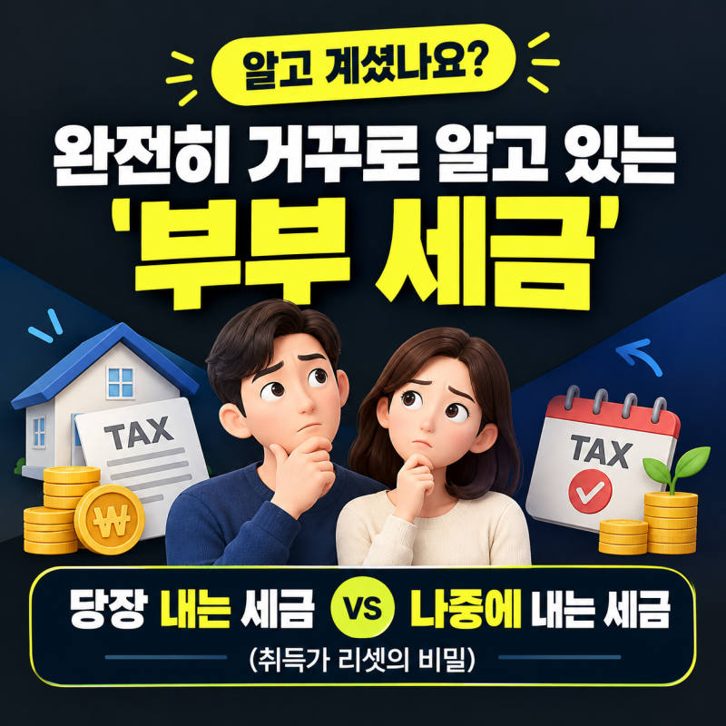 [이혼 재산분할 세금 vs 상속세] "세금 0원인 줄 알았는데?" 완전히 거꾸로 알고 있는 양도세 ....