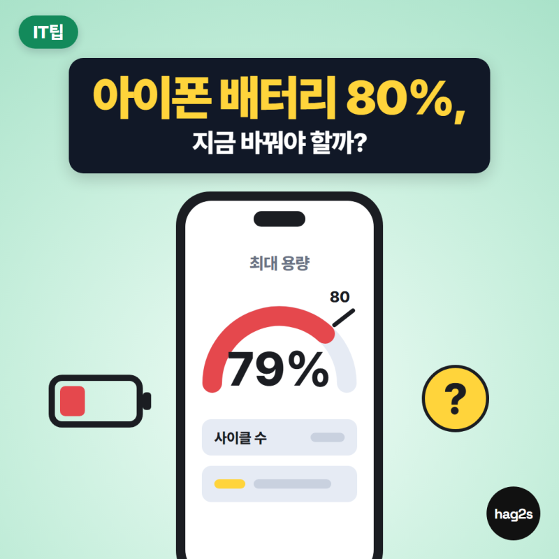 아이폰 배터리 성능 80% 아래면 교체? 숫자보다 메시지부터 보세요