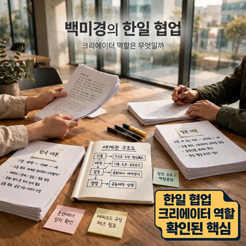 백미경 한일 드라마 크리에이터, 이번 협업에서 맡은 역할은?