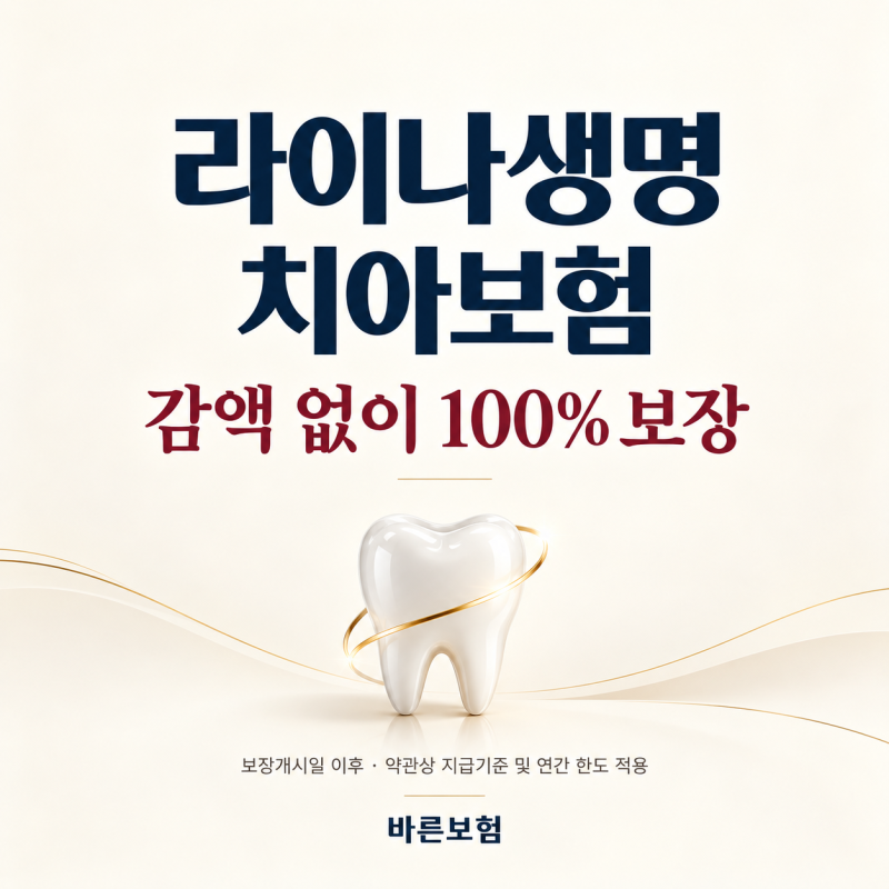라이나생명 2만원대 덴탈어카운트 치아보험, 감액 없이 100% 보장받기!(체증형)