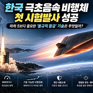 한국 극초음속 비행체 첫 시험발사 성공｜마하 5보다 중요한 ‘불규칙 활공’ 기술은 무엇일....