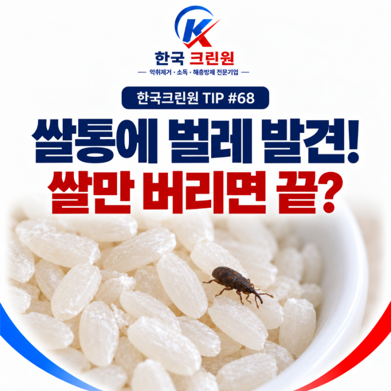 한국크린원 TIP #68 | 쌀통에 벌레가 생겼어요! 쌀만 버리면 끝일까요?