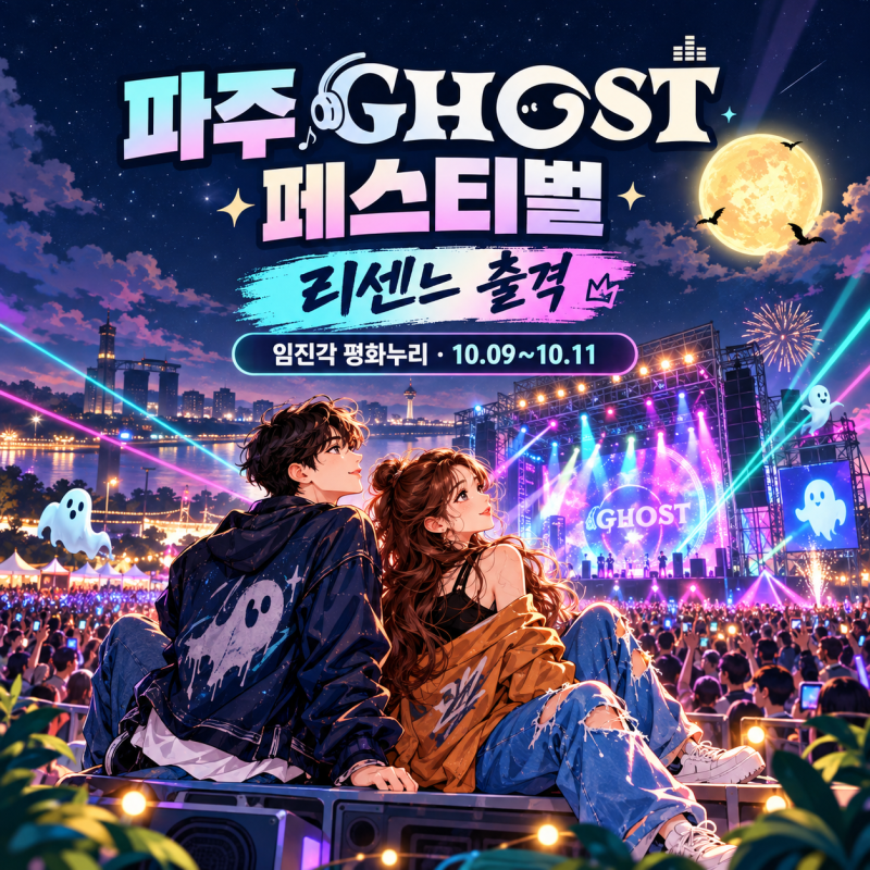 2026 파주 GHOST 페스티벌 총정리｜리센느·멜로망스·거미·비·이영지 출격, 임진각 K-OST 축제 ....