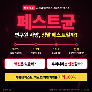 페스트균 러시아 유출 의혹 총정리, 뜻 증상 감염 경로 치료 백신 우리나라는 괜찮을까