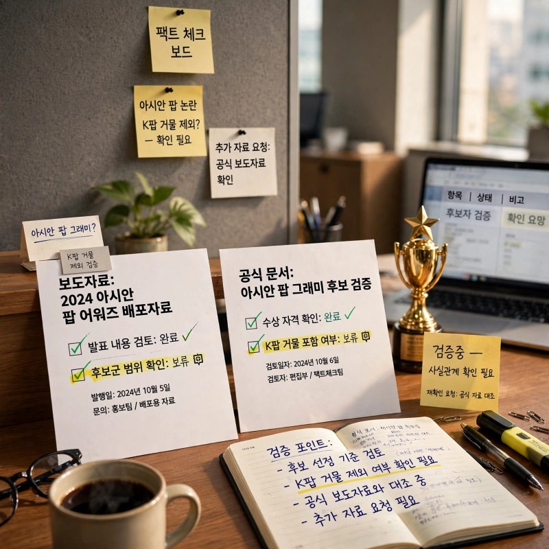 아시안 팝 그래미·K팝 거물 제외 주장, 확인됐을까