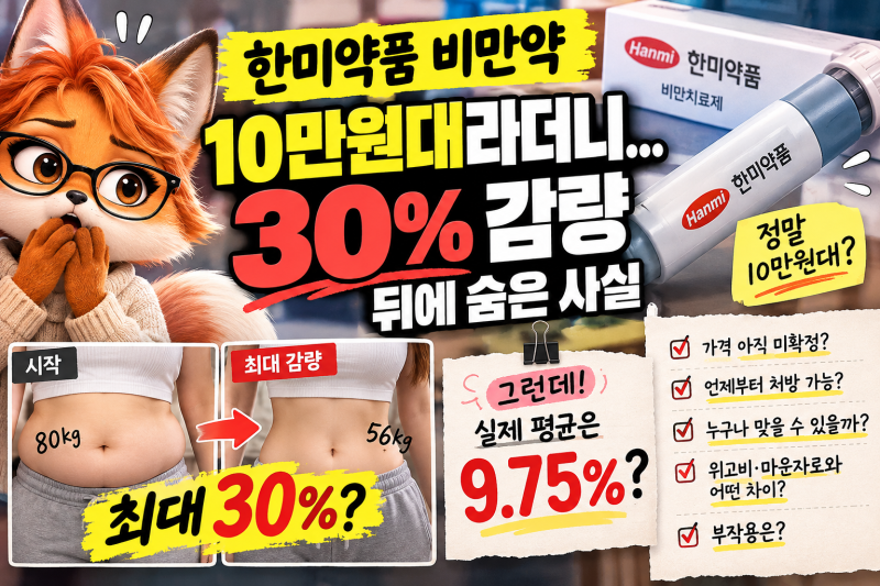 한미약품 비만약 10만원대라더니…30% 감량 뒤에 숨은 사실