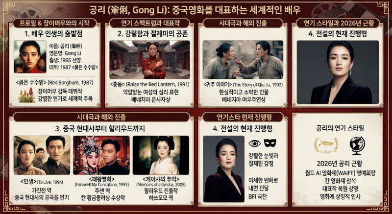 공리 프로필 총정리｜붉은 수수밭·홍등·인생·패왕별희
