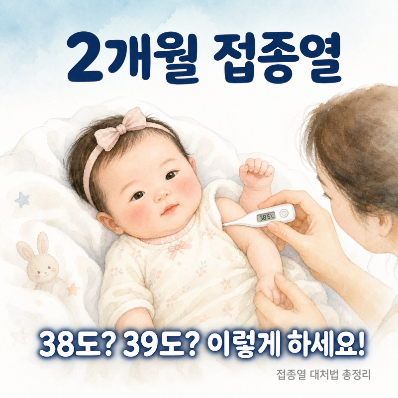 2개월 접종열 언제 시작? 38도·39도 대처법부터 해열제 챔프 용량·응급실 기준까지 총정리