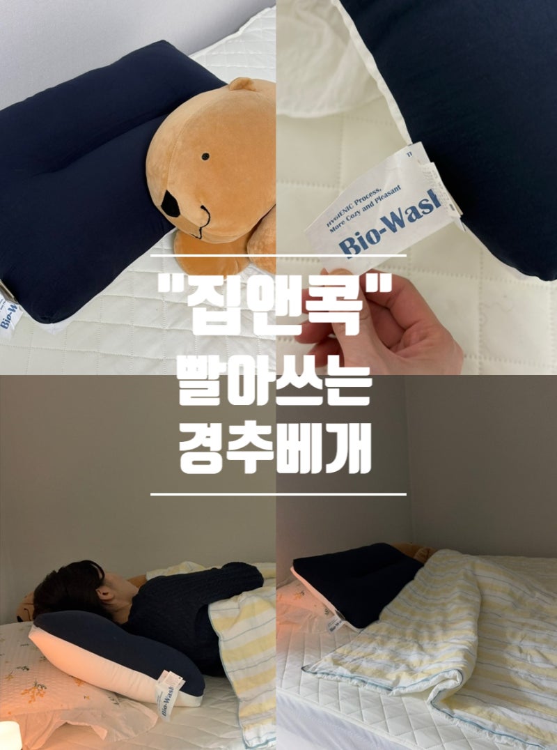 집앤콕 빨아쓰는 '경추베개 거북목베개·일자목베개' 추천 후기