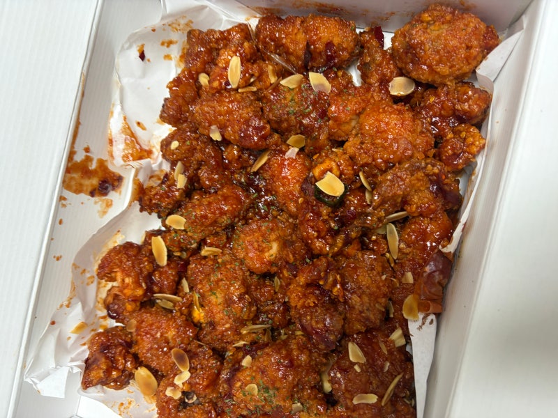 속초 만석닭강정 택배 배송_ 하루 만에 도착! 핫끈한맛 뼈 닭강정 솔직후기️