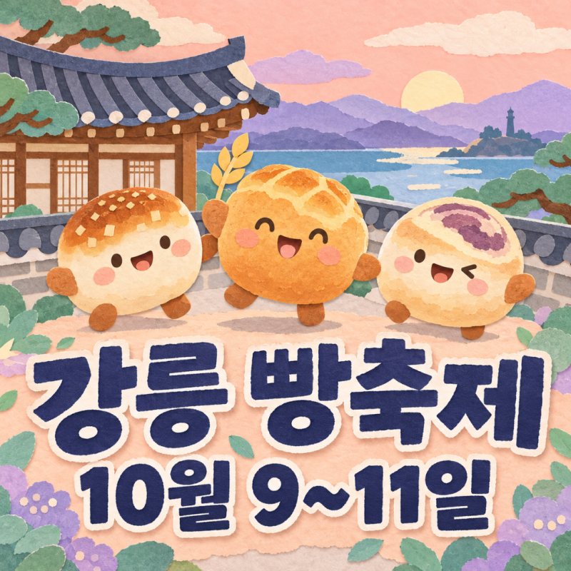강릉 오죽한옥마을 빵축제, 10월 9~11일·58곳 참여
