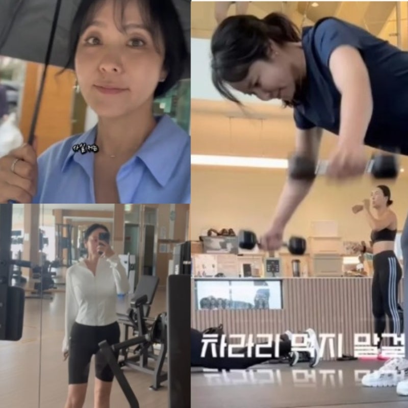 자궁선근종으로 살쪘던 아나운서 박지윤 체중관리 근황