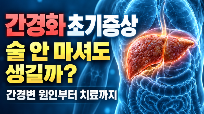 간경화 초기증상, 술 안 마셔도 생길까? 간경변 원인부터 치료까지