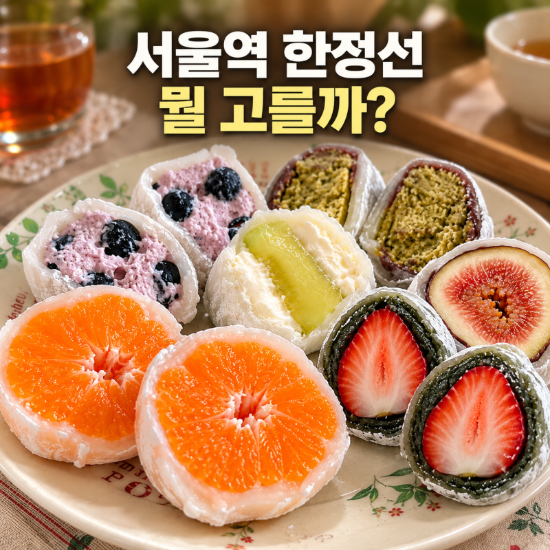 서울역 한정선 찹쌀떡 메뉴·가격 총정리, 선물세트부터 GS25 신제품까지