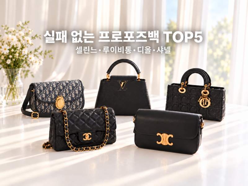 실패 없는 프로포즈백 TOP5 추천 서프라이즈 하고 싶은 예랑이 필독! | 셀린느·루이비통·디올....