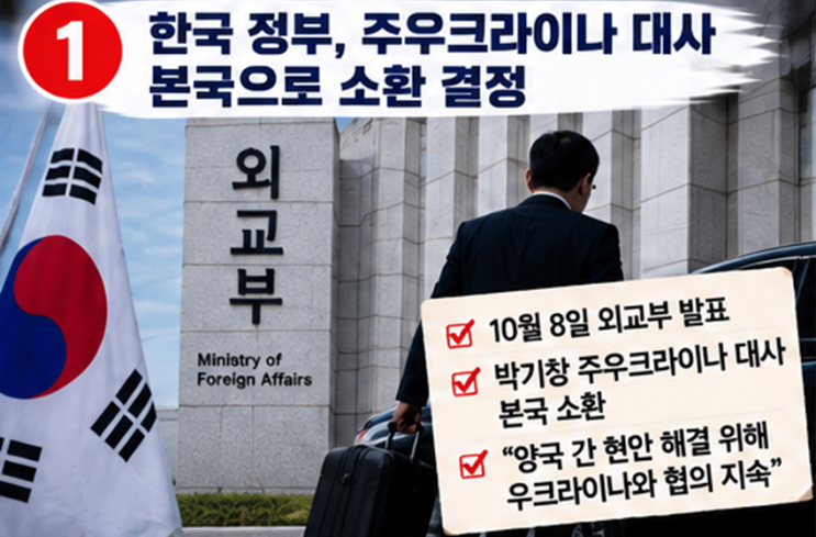 한국 정부 우크라이나 <b>대사</b> 소환 결정…북한군 포로 2명 한국 송환 ....