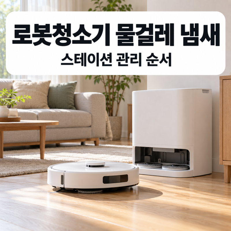로봇청소기 물걸레 냄새, 덜 마른 걸레와 오수통부터 잡는 제조사별 관리법