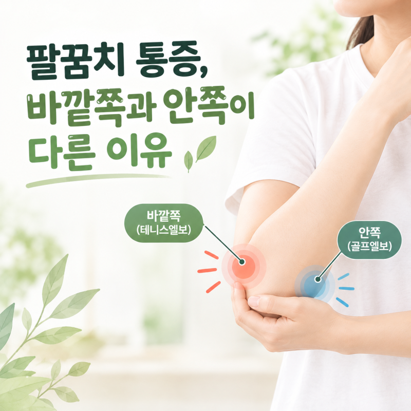 팔꿈치 통증, 바깥쪽이 아픈지 안쪽이 아픈지부터 확인하세요
