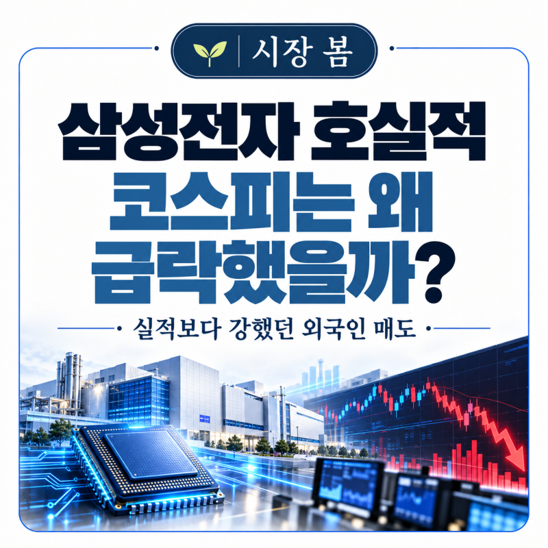 삼성전자 역대급 실적에도 코스피는 왜 2.62% 떨어졌을까