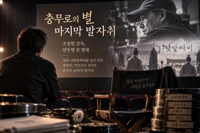 조철현 감독 암투병 끝 별세, 충무로 40년 발자취와 나랏말싸미의 유산