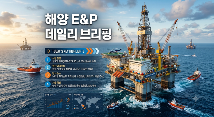 해양 E&P 데일리 브리핑 2026-10-8(목)