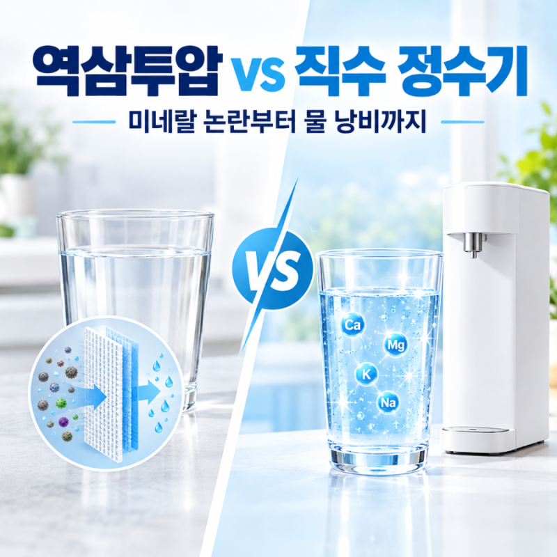 역삼투압 정수기 물은 '죽은 물'일까? 영업팀장이 솔직하게 정리한 정수 방식 비교