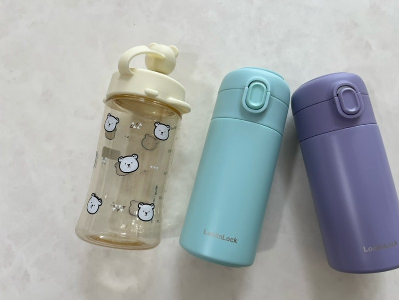 내돈내산 어린이집 물병 바꾸기_코스트코 락앤락 텀블러 200ml / 아키움 빨대컵후기