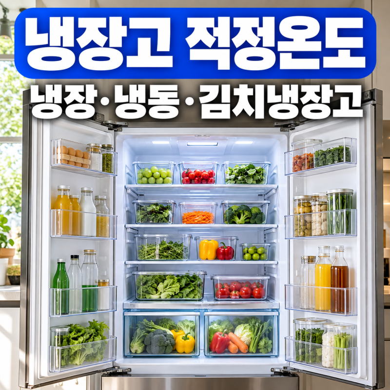 냉장고 적정온도 냉장 2~4℃·냉동 -18℃, 삼성·LG·김치냉장고 설정법 정리