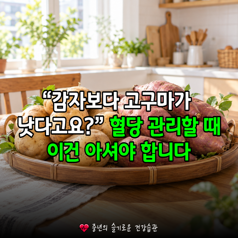 “감자보다 고구마가 낫다고요?” 혈당 관리할 때 이건 아셔야 합니다