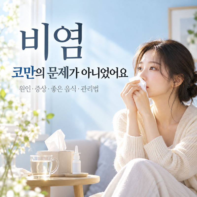 비염에좋은음식 정말 효과있을까? 환절기 코막힘 식약처인정성분