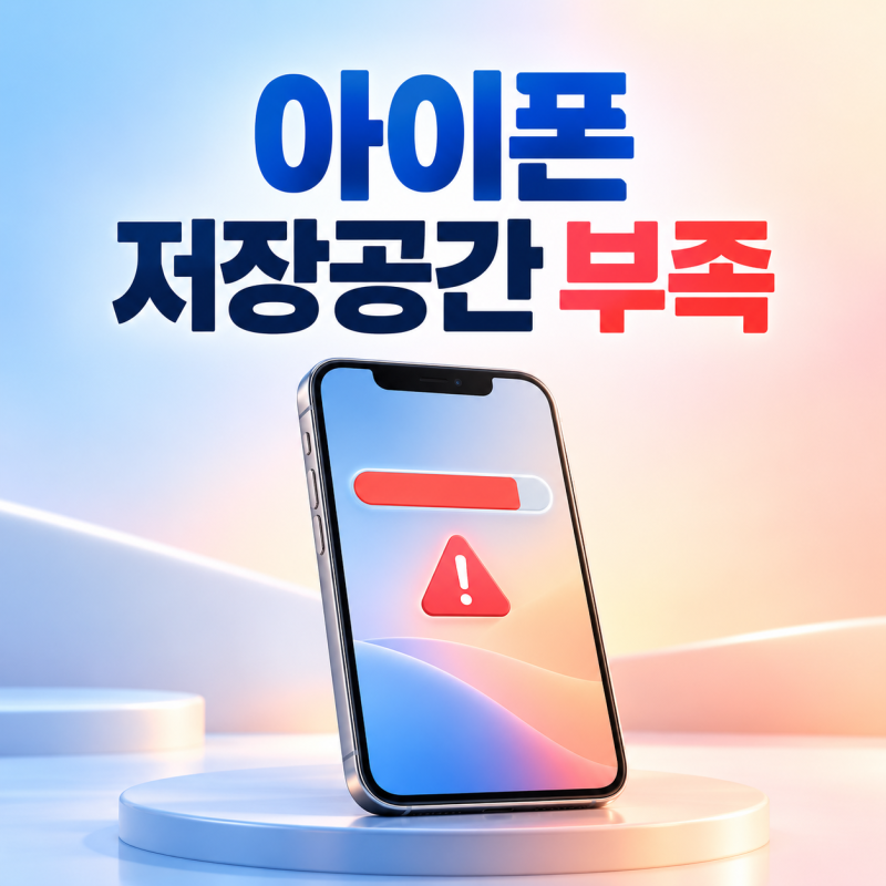아이폰 저장공간 부족 정리 방법과 주의사항