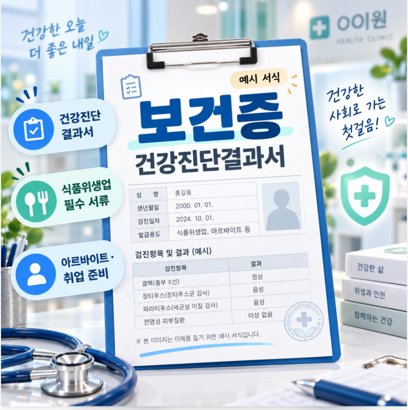 [부산 복십자의원] 부산 대연동 보건증 검사｜보건증 발급방법 총정리｜부산복십자의원 비....