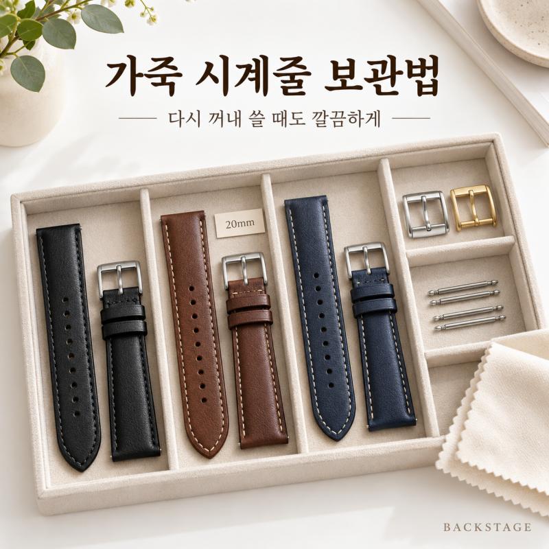 가죽 시계줄 보관법｜교체한 스트랩을 다시 꺼내 쓰기 위한 체크리스트