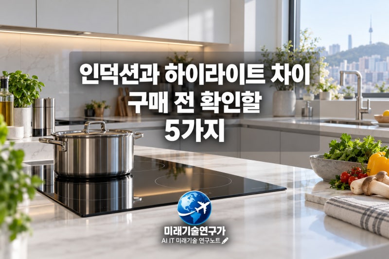 인덕션과 하이라이트 차이, 구매 전 확인할 5가지