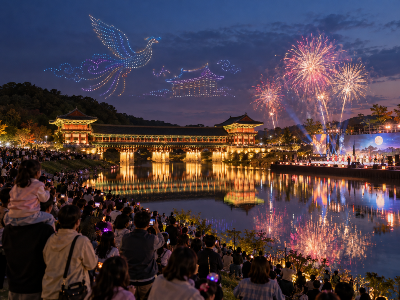 2026 경주 신라문화제, 월정교 불꽃쇼 단 이틀! 공연시간·주차 총정리