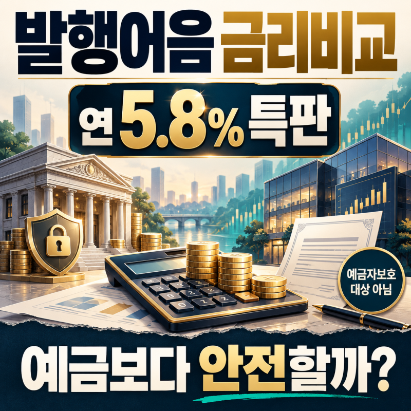 발행어음 금리비교, 5.8% 특판 예금보다 안전할까