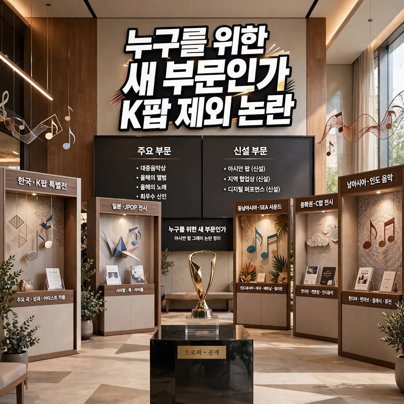 아시안 팝 그래미, K팝 거물 제외 논란의 핵심은