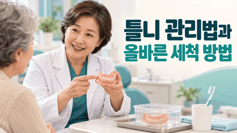 틀니 관리법과 올바른 세척 방법