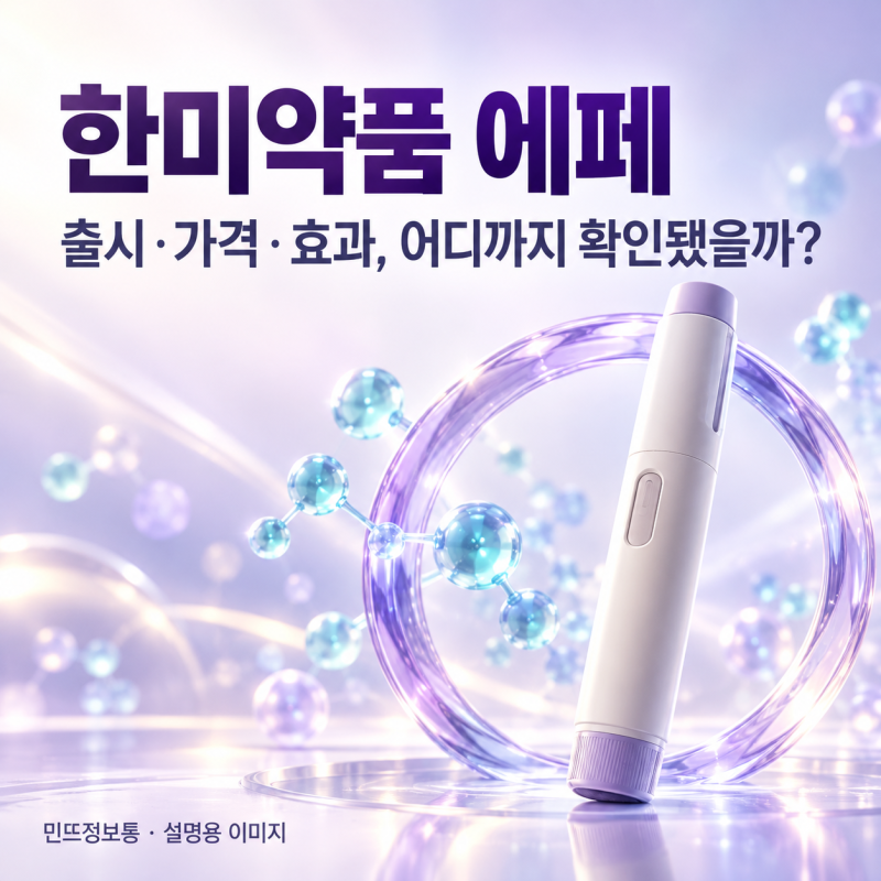 국산 다이어트약 출시 한미약품 비만약 에페 성능,가격, 언제 맞을수있을까