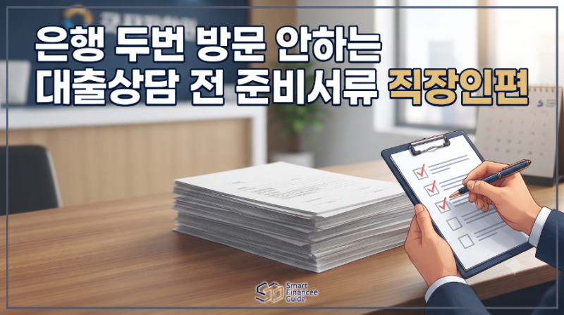 은행 두번 방문 안하는 대출상담 전 준비서류 직장인편, 준비서류는 어디서? 바쁘면 은행 공....