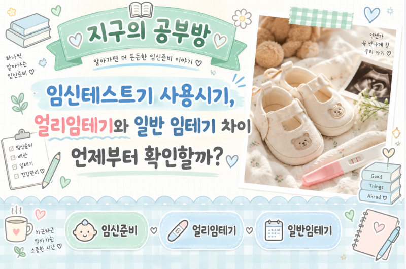 임신테스트기 사용시기, 얼리임테기와 일반 임테기 차이 언제부터 확인할까?