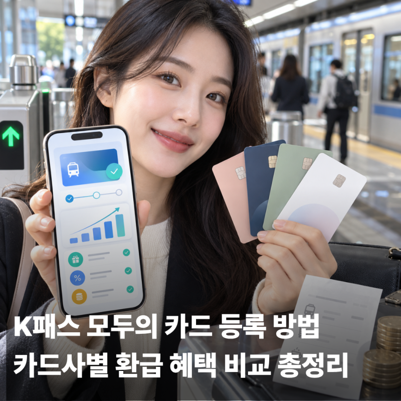 K패스 모두의 카드 등록 방법｜카드사별 환급 혜택 비교 총정리
