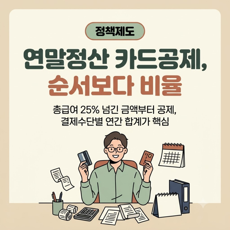 연말정산 신용카드 소득공제 한도·공제율, 하반기 카드 쓰는 순서보다 중요한 것