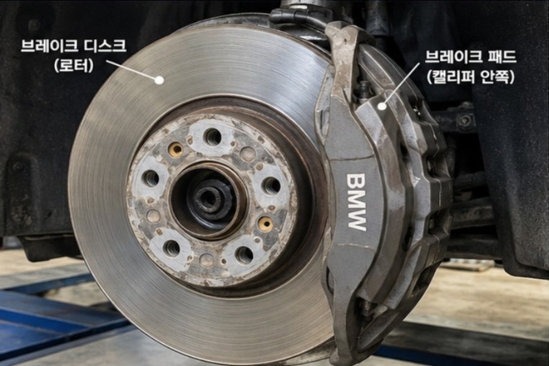 BMW 5시리즈 G30 530i 브레이크 패드·디스크 소음 증상, 교체·교환 수리비용