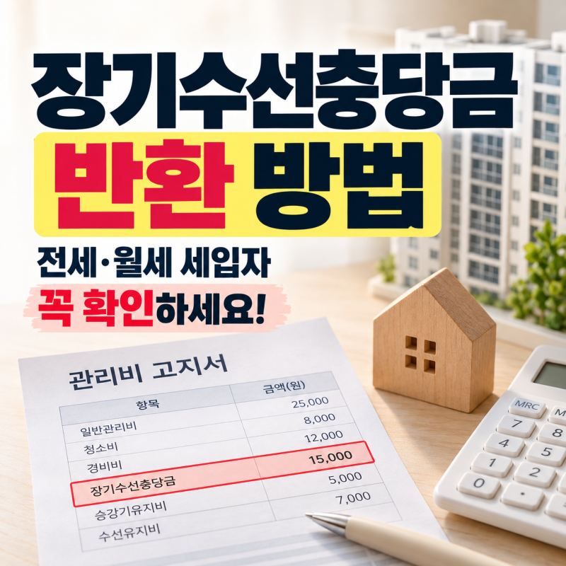 장기수선충당금 반환 방법｜조회·계산·이사 후 환급까지 총정리